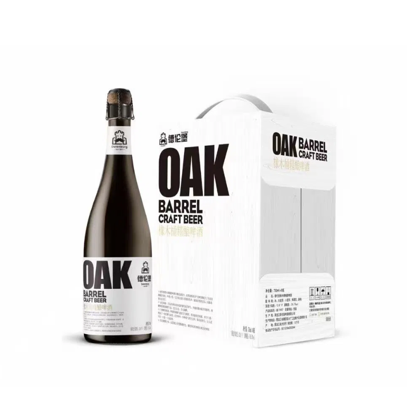 德伦堡橡木桶OAK高端酒花小麦送礼精酿啤酒750ml*6瓶