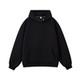 黑色连帽卫衣男女潮流宽松重磅长袖 高街休闲加绒加厚帽衫 秋冬卫衣