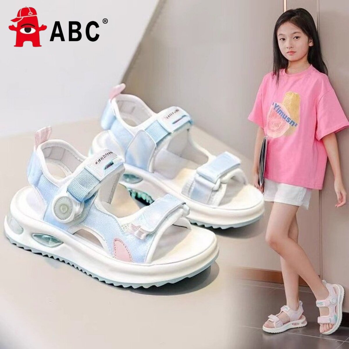 Abc儿童凉鞋2026夏季新款男童沙滩鞋女童运动鞋中大童凉鞋潮kids