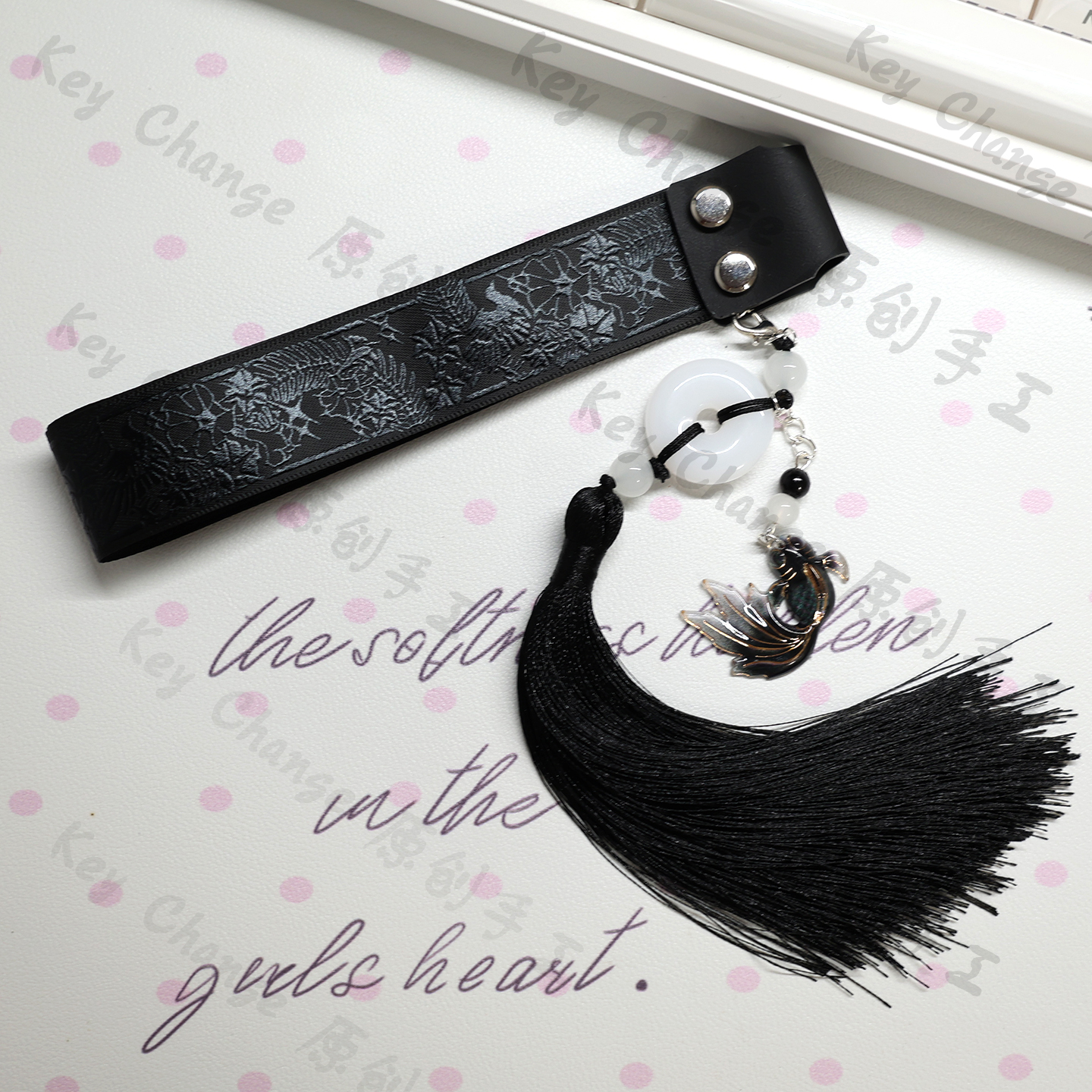 原创暮蝶飘带定制wooting醉鹿键盘飘带狼蛛美加狮acegh6068通用