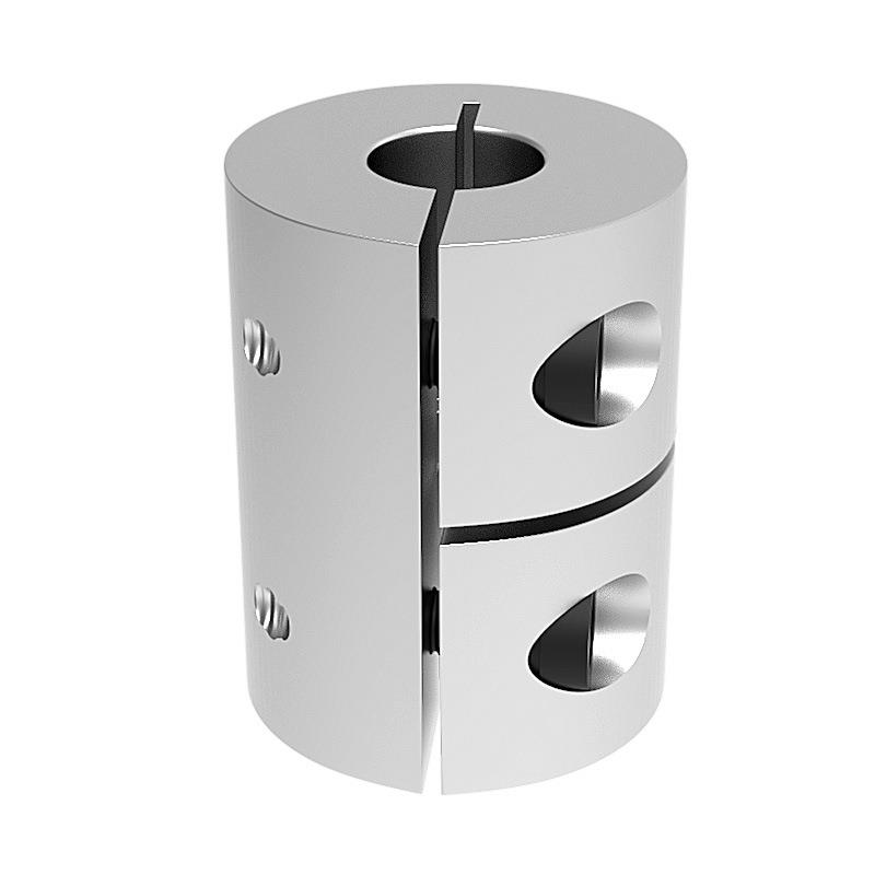 刚性铝合金联轴器一体成型大扭矩编码器器丝杆B1077服伺电机轴D2