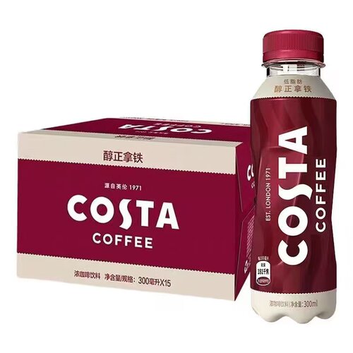 可口可乐Costa美式世家醇正300ml*15瓶摩卡整箱咖啡饮料即饮提神