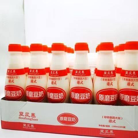 豆风暴豆奶330ml*24瓶港式原磨豆奶植物蛋白饮料上班族早餐奶批发