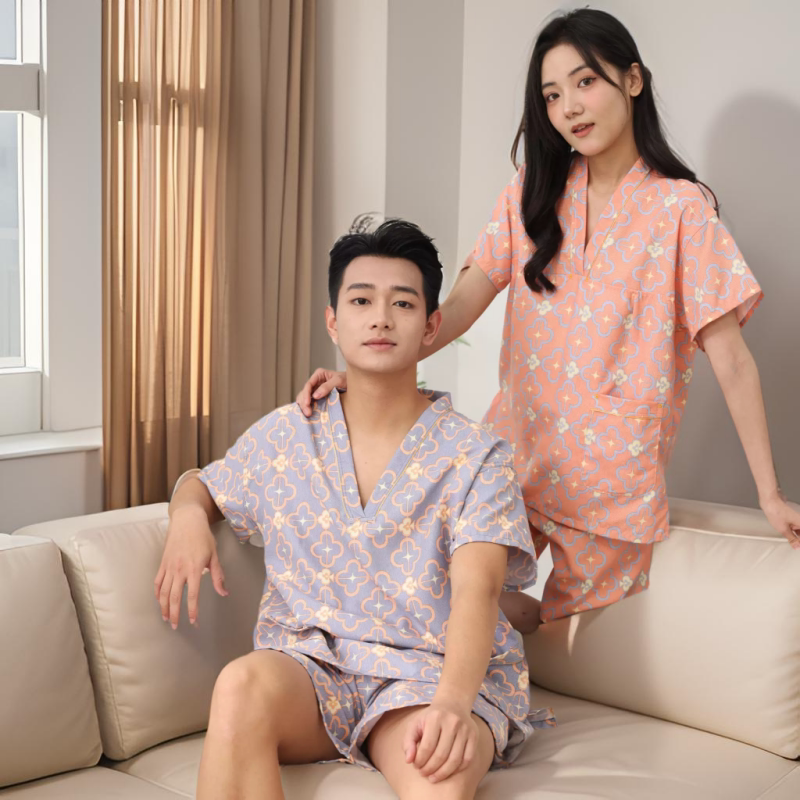 高档纯棉大码汗蒸服男女款图片