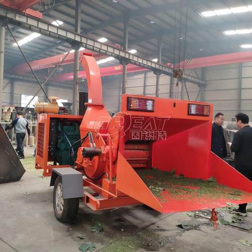 链板式木材粉碎机 车头带碎木机 PTO木片粉碎机