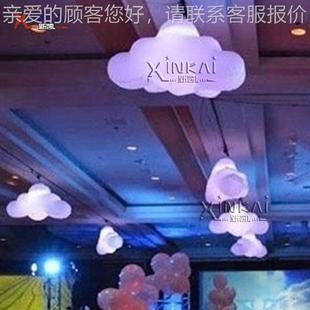 充气LED灯光吊挂云朵演出装 工厂吊挂祥云 饰吊挂灯光祥云模型