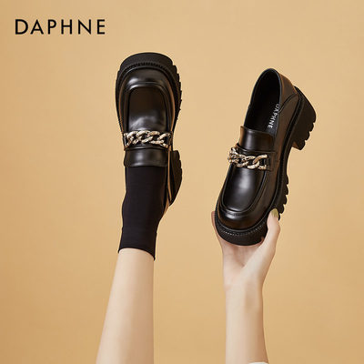 粗跟英伦风小皮鞋Daphne/达芙妮