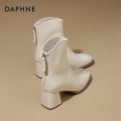 粗跟短靴高跟鞋Daphne/达芙妮