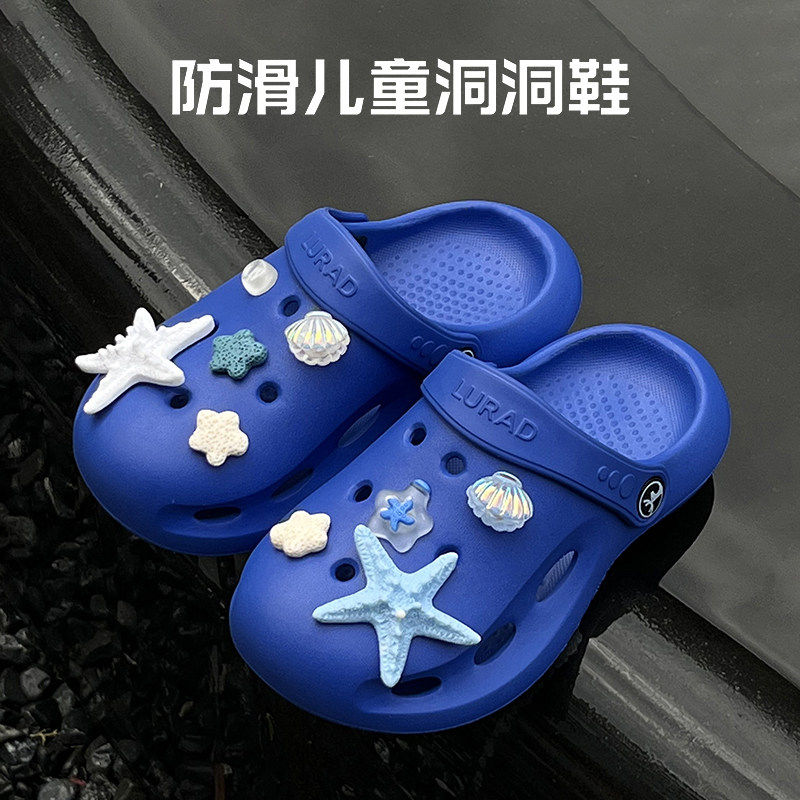 儿童防滑速干软底户外速干洞洞鞋