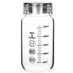 牛奶杯耐高温玻璃学生便携可微波豆浆杯子家用带盖刻度杯密封水瓶