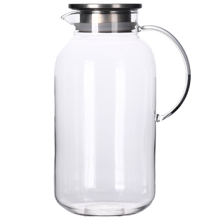 冷水壶玻璃凉水壶瓶大容量泡茶茶壶家用耐高温晾白开水杯扎壶夏季