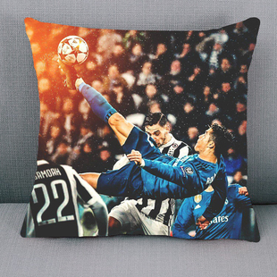 C罗周边C罗抱枕午睡枕公仔二次元女学生靠枕毛绒布料靠垫带图定制
