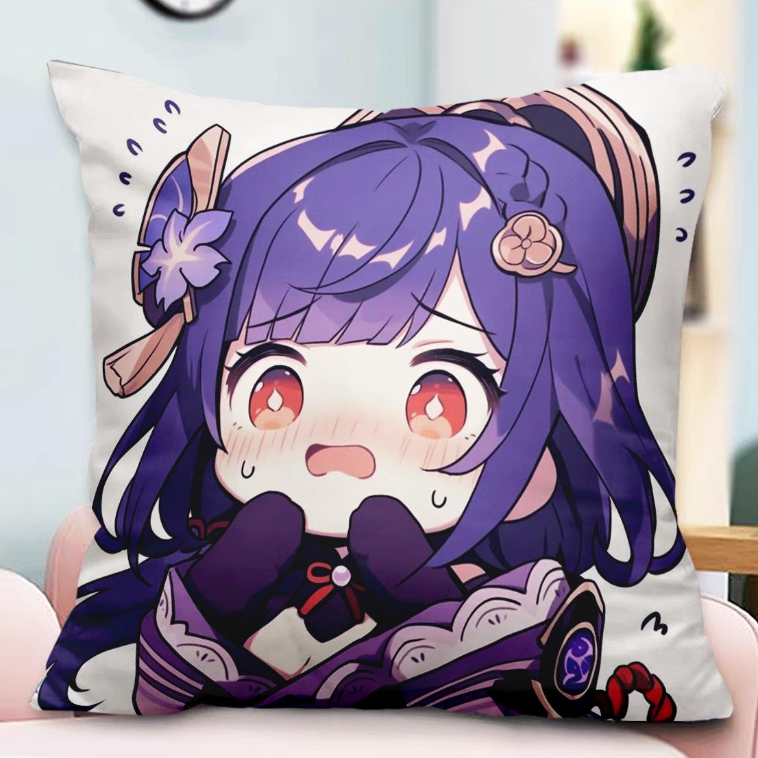 Q版二次元原神雷电将军抱枕定制