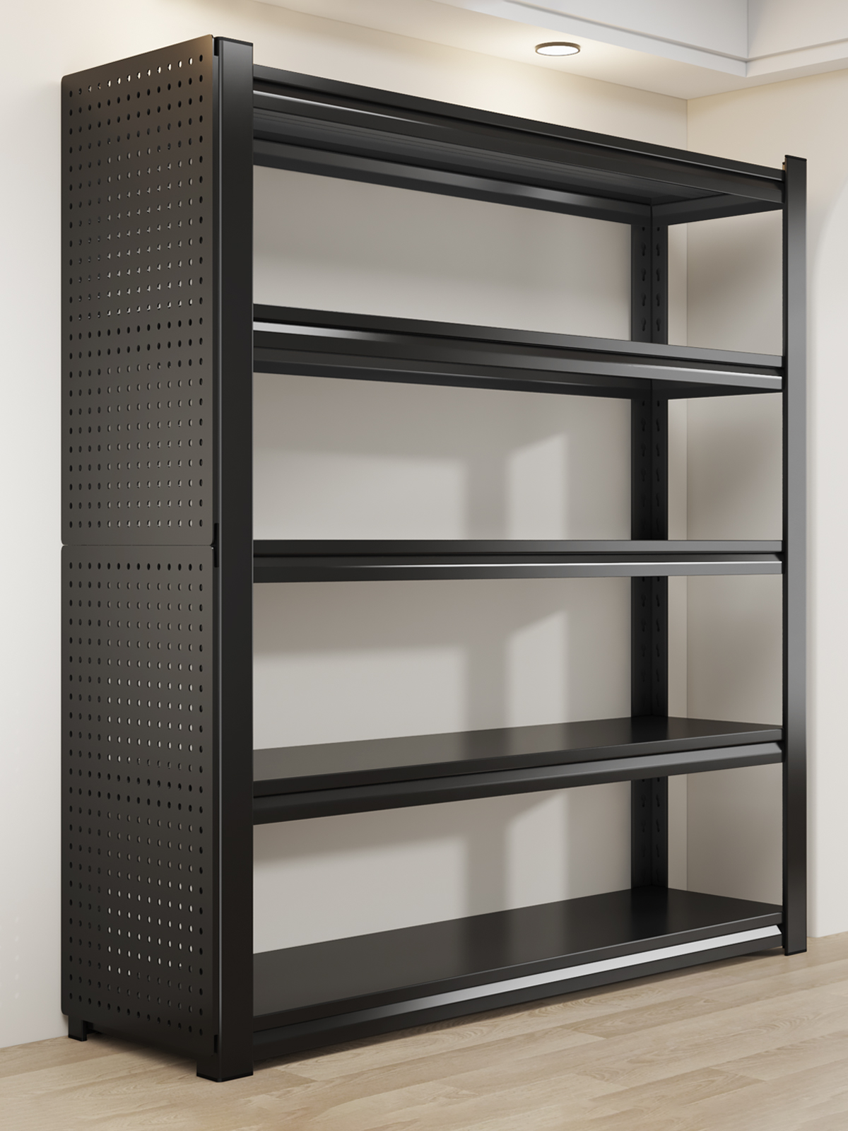 家用货架置物架落地多层超市快递展示架储藏间地下室杂物收纳架