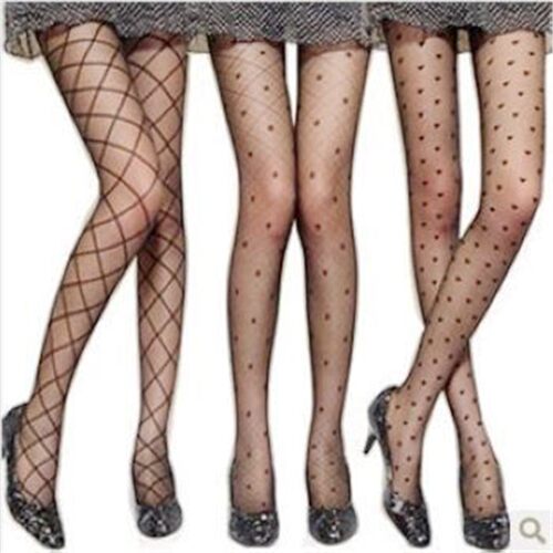 Jeseca Hot Women Sexy Tights Heart Leopard Dots Lace