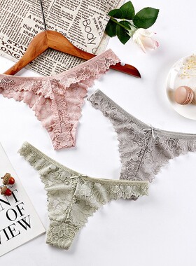 Women Sexy Lace Panties Low-waist Underwear Thong G String