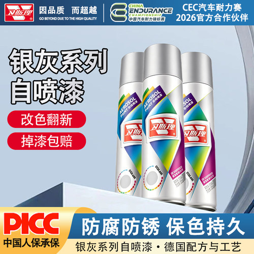 卫斯理金属自喷漆银灰系列