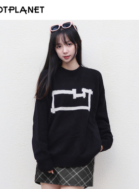 HOTPLANET毛衣男2025新款羊毛秋冬圆领针织衫情侣休闲100纯羊毛衫