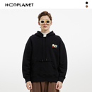 潮流重磅550g 吉杰推荐 HOTPLANET男女生卫衣新款 连帽纯棉美式
