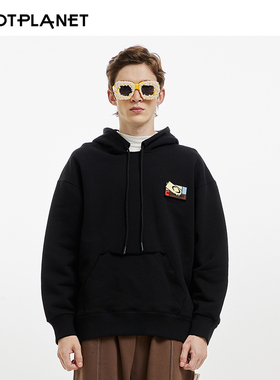 【吉杰推荐】HOTPLANET男女生卫衣新款连帽纯棉美式潮流重磅550g