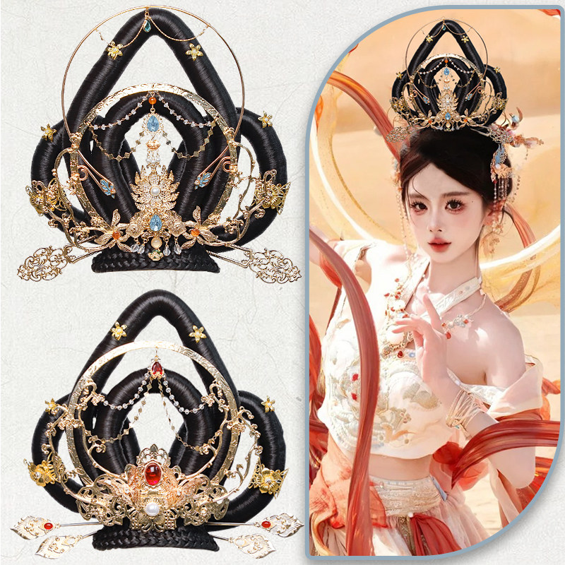 发饰套装敦煌假发饰品套装手工