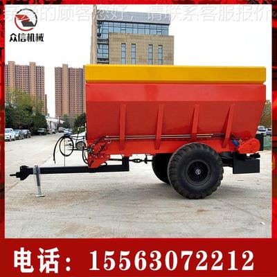 厂家直肥销UOC四轮拖机带牵引式撒拉盘粪机 农用单元有机撒粪机