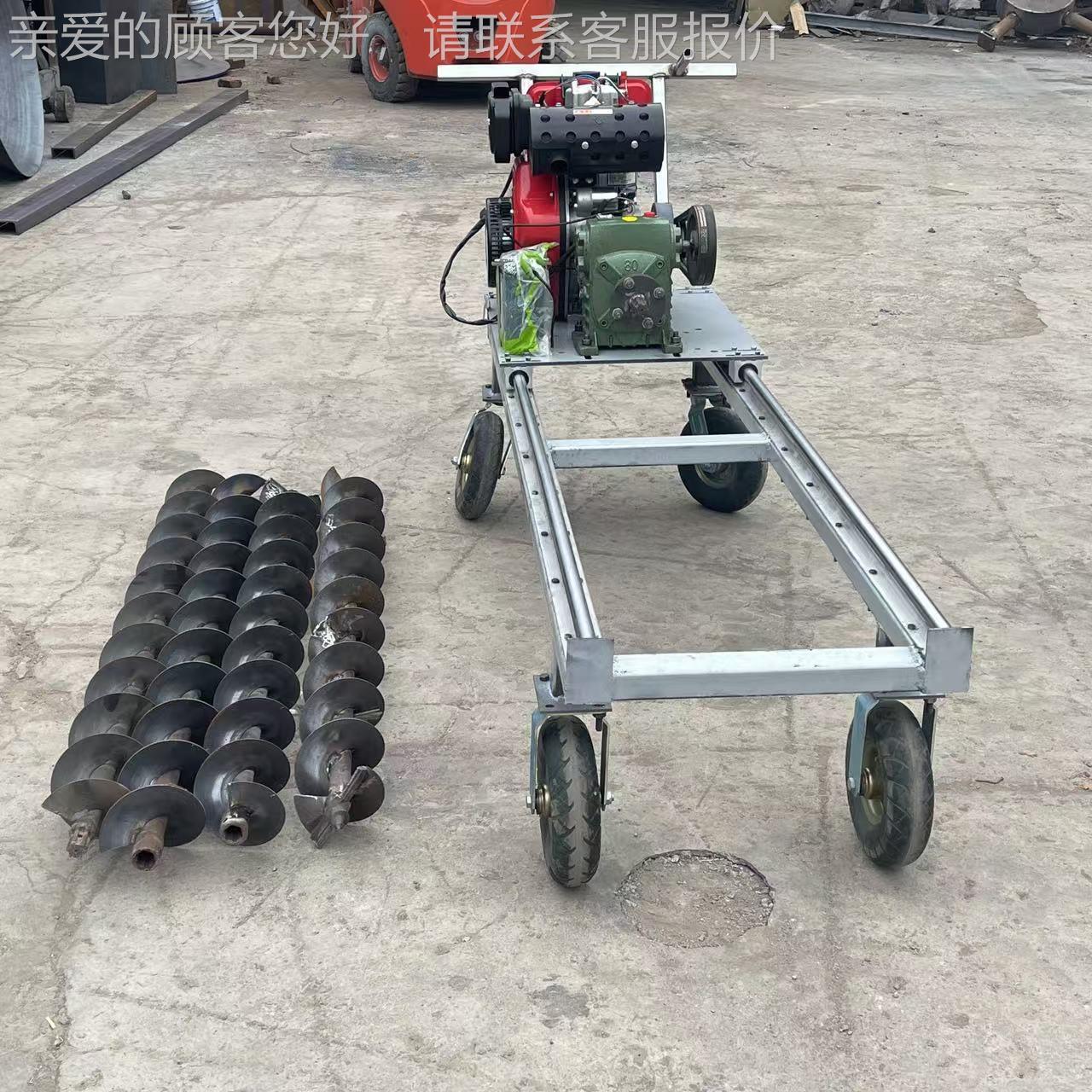 马路下向穿管打洞880机平锚行式过路全横螺旋挖坑边坡杆洞加固机