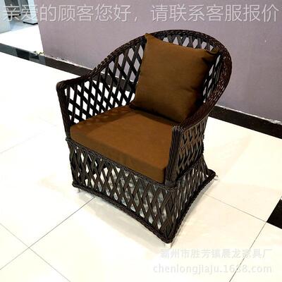 现货供应藤咨询客服编沙发户休闲沙沙单发 室内客厅双人人外藤编