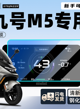 九号9号M5专用电动车仪表膜钢化膜贴膜125显示屏贴膜100改装配件