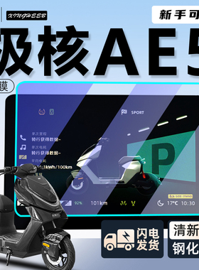适用极核ae5仪表膜配件屏幕贴膜ipro钢化膜i贴纸电动车zeeho改装