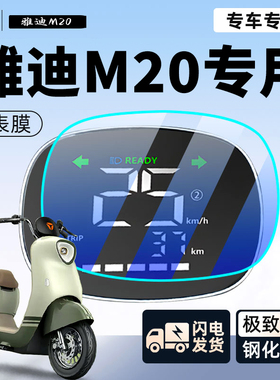 雅迪m20电动车一d仪表膜钢化膜冠能仪表盘贴膜保护膜装饰m配件
