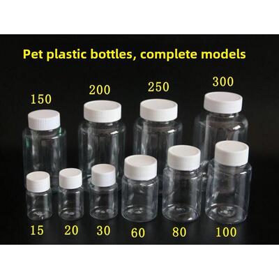 round bottle plastic seal pot small sample bottles of little