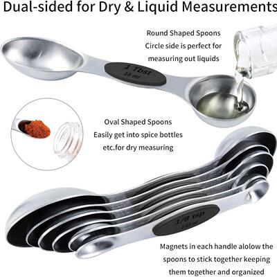 Measuring Cups Magnetic Measuring Spoons Set Baking Cooking