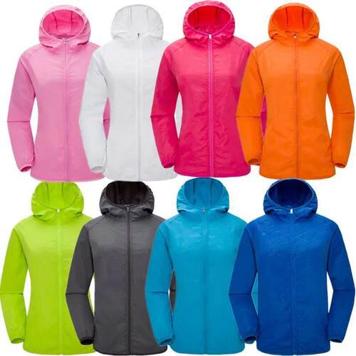 Camping Rain Jacket Men Women Waterproof Sun Protection Clot