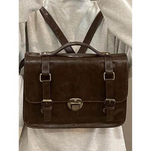 Japan Preppy Style Uniform Shoulder School Bags for Women PU