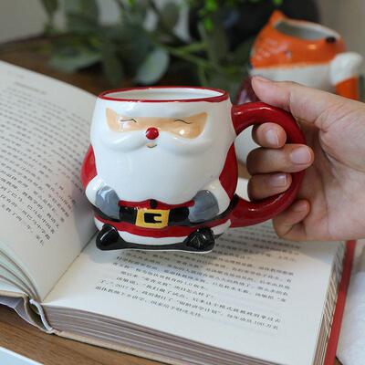Santa Claus Ceramic Mug, Gift Box, Christmas Mug, Holiday Gi