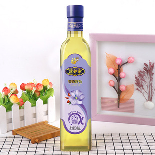 中粮福临门营养家亚麻籽油248ml食用油