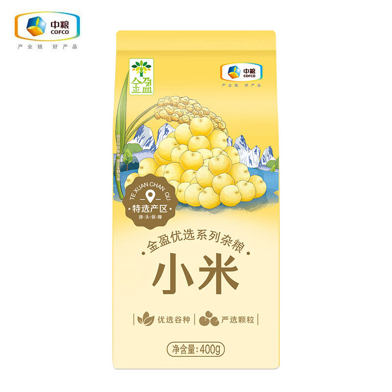 中粮金盈小米400g小米早餐粥米谷物杂粮