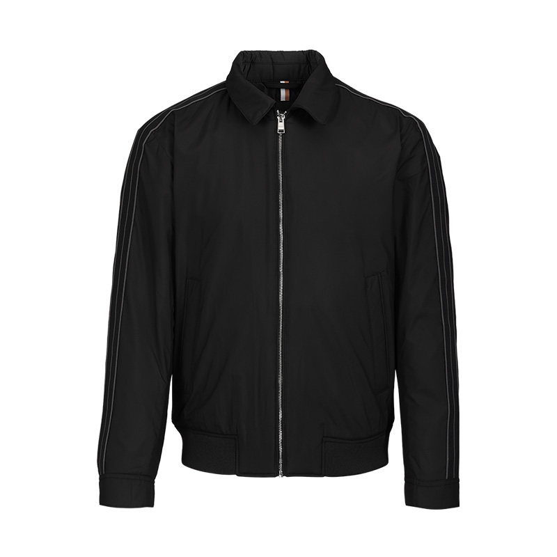 Hugo Boss男士2025新款商务休闲纯色夹克棉服秋冬季加绒保暖外套