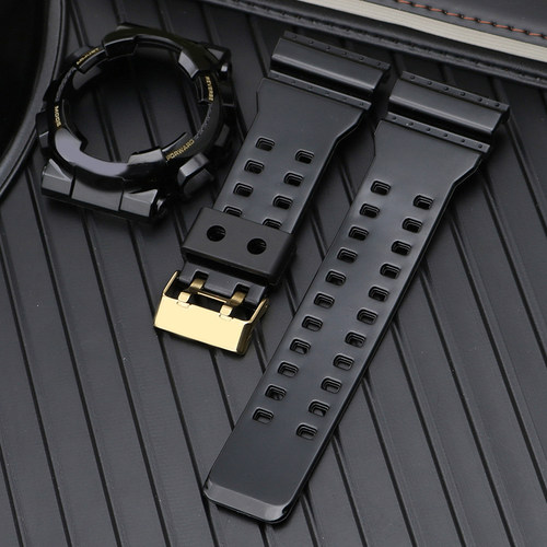 适配卡西欧黑金GA110GB/RG-1/MC/100CF/120/140/GAX100外表壳表带