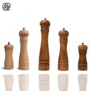 胡椒磨 橡木研磨器 手动胡椒研磨器多用调味瓶厨房工具家用木质