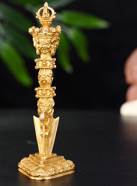 速发藏传刚教用品密宗法器纯铜普巴金佛杵橛密秽迹金刚杵金刚唐降