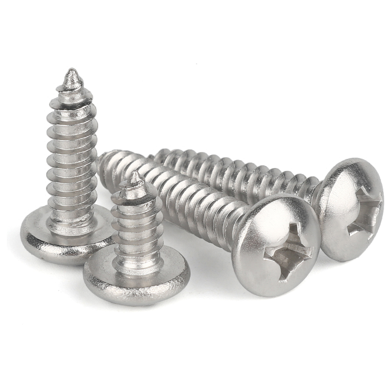 速发钛合金TA2十M圆头自丝螺攻纯钛盘头小木牙螺钉大全字4M5M6X8X