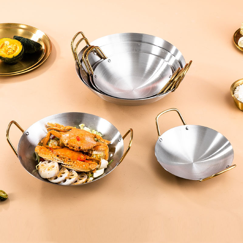 速发新式不锈钢干锅锅具酒精炉小家锅仔锅火用酒吧鼎商用炉式卡专