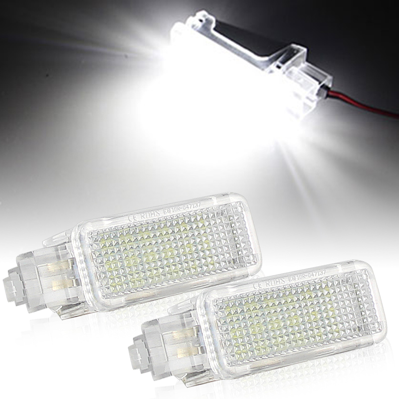 适用于奥迪A4L A6L A3Q3Q5Q7A7A8LTT专用LED脚窝灯车门灯后备箱