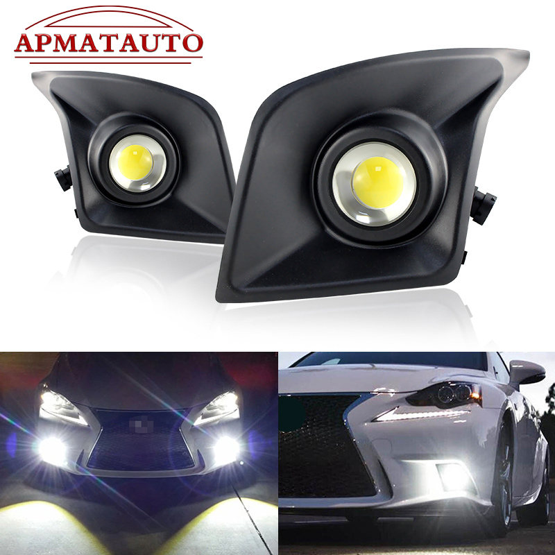 适用于14-16款雷克萨斯IS250天使眼射灯 日间行车灯 透镜雾灯总成