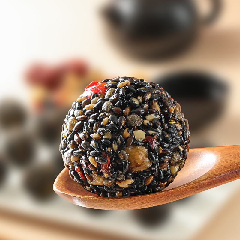 黑芝麻丸球桑葚核桃枸杞核桃