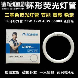 。鑫飞悦照明欧美光源灯管节能T6YH22W32W40W6500K三基色环形荧光