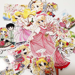 38包邮/昭和candycan小甜甜少女手帐贴纸相册日记本装饰拼贴贴画