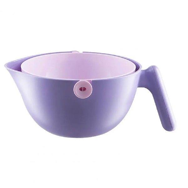 Bpa-free Kitchen Strainer Rotating Double Layer Drain